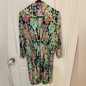 GUC Lilly Pulitzer Alexandra Dress in Navy Southern Charm